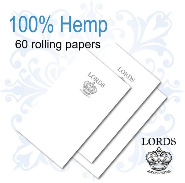 Lords-Rolling-Papers,-100%-Organic-Rolling-Papers---4-BOOKLETS-72-Papers-per-Booklet-(No-Gum) Lords Rolling Papers, 100% Organic Rolling Papers - 4 BOOKLETS 72 Papers per Booklet (No Gum)
