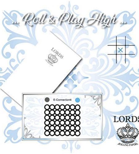 Lords Rolling Papers - 1 Box 100% Organic Rolling Papers No Gum (45 Packs/Booklets per Box, 72 Leaves/Papers per Booklet)